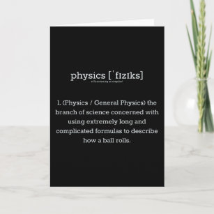 Carte Définition de physique