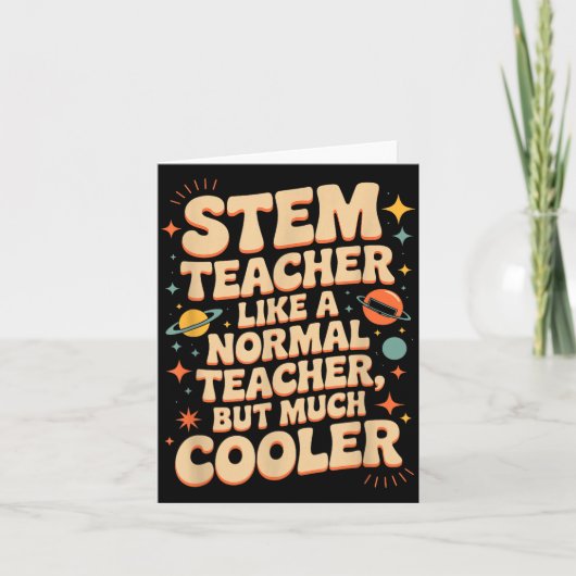 Carte Définition de professeur d'enseignement STEM drôle (Devant)