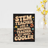 Carte Définition de professeur d'enseignement STEM drôle (Fleur jaune)