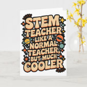 Carte Définition de professeur STEM drôle Science Math T (Fleur jaune)