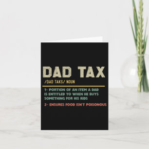 Carte Définition de taxe drôle de fête des pères
