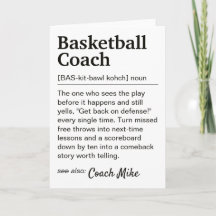 Définition d'entraîneur de basketball Cadeau de re