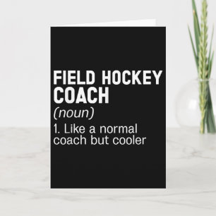 Carte Définition d'entraîneur de hockey sur gazon Entraî