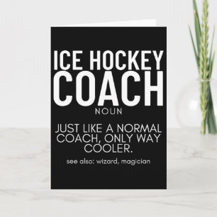 Carte Définition d'entraîneur de hockey sur glace Fier D