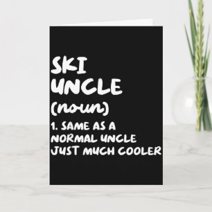 Carte Définition d'oncle skieur drôle sports de ski