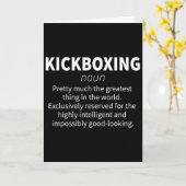 Carte Définition drôle de kickboxing Cadeau de forme phy (Fleur jaune)