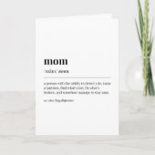 Carte Définition drôle de maman (Devant)