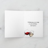 Carte Définition du dictionnaire de VIN pour anniversair (Intérieur)