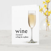 Carte Définition du dictionnaire de VIN pour anniversair (Fleur jaune)