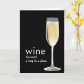 Carte Définition du dictionnaire pour le vin (Fleur jaune)