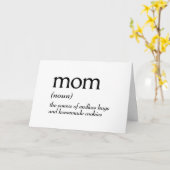 Carte Définition du dictionnaire pour MAMAN (Fleur jaune)