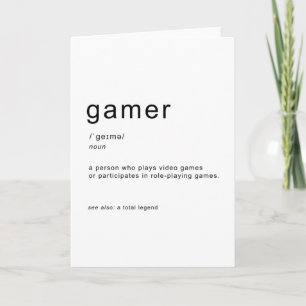 Carte Définition du gamer