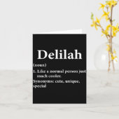 Carte Définition du nom Delilah  (Fleur jaune)