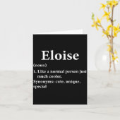 Carte Définition du nom Eloise (Fleur jaune)