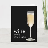 Carte Définition du vin pour l'anniversaire (Devant)