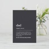 Carte Définition papa dictionnaire moderne personnalisé (Debout devant)
