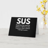 Carte Définition Sus Ami Suspect Comportant Sus (Fleur jaune)