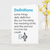 Carte Définitions Une Pensée Drôle De Vous Poème (Fleur jaune)