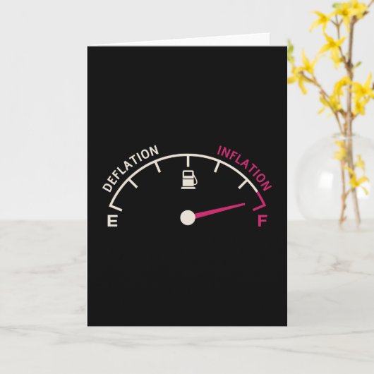 Carte Déflation de l'inflation (Fleur jaune)
