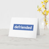 Carte defriended (Fleur jaune)