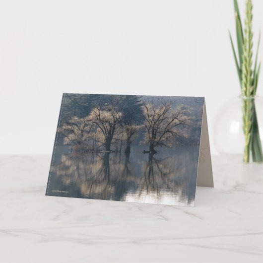 Carte Défuntes réflexions d'île d'automne (Devant)