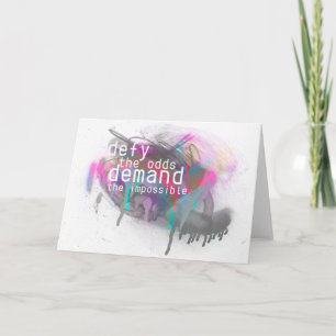 Carte DEFY the odds DEMAND the impossible
