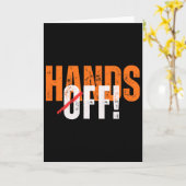 Carte Dégagez ! Anti-trump  (Fleur jaune)