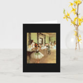 Carte Degas - Classe de danse de ballet (Fleur jaune)