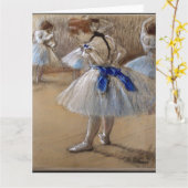 Carte Degas Étude d'un danseur (Fleur jaune)