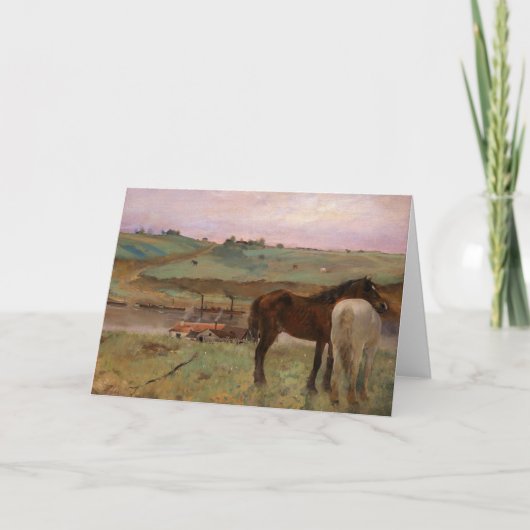 Carte Degas Horses Fine Art Card (Devant)