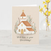 Carte d'église Christening Boys or Girls (Fleur jaune)