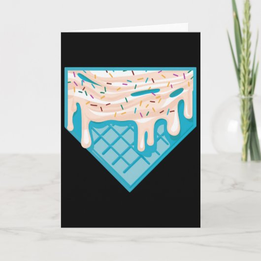Carte Dégoulinade drôle de plaque d'accueil - Glace Soft (Devant)