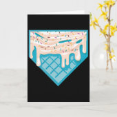 Carte Dégoulinade drôle de plaque d'accueil - Glace Soft (Fleur jaune)