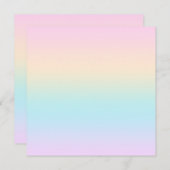 Carte dégradé de couleur pastel (Devant / Derrière)