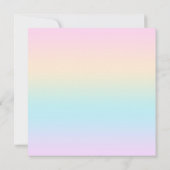 Carte dégradé de couleur pastel (Dos)