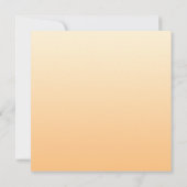 Carte Dégradé des couleurs Jaune et Pêche (Dos)
