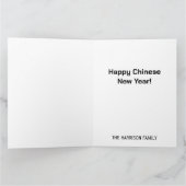 Carte Dégradé doré année du Dragon 2024 Nouvel An (Intérieur)