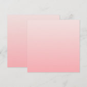 Carte dégradé rose doux (Devant / Derrière)
