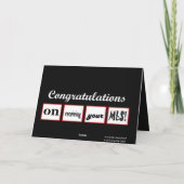 Carte Degré de MLS - félicitations NOMMÉES FAITES SUR (Dos)