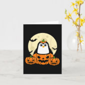 Carte Déguisement Chauves-Souris Lune Citrouille Manchot (Fleur jaune)