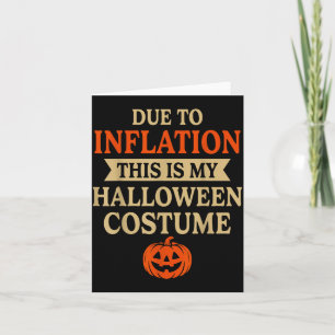 Carte Déguisement couple drôle d'inflation Halloween