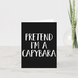 Carte Déguisement de capybara amusant pour une fête d'Ha