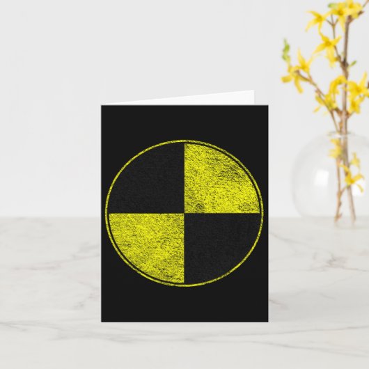 Carte Déguisement de mannequin de crash test Faites comm (Fleur jaune)