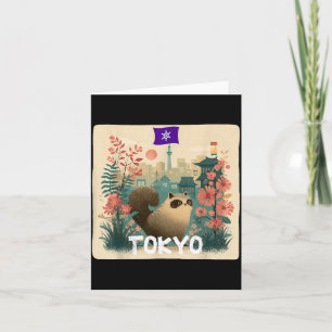 Carte Déguisement de Raton Laveur Animal Toxyko Drôle po