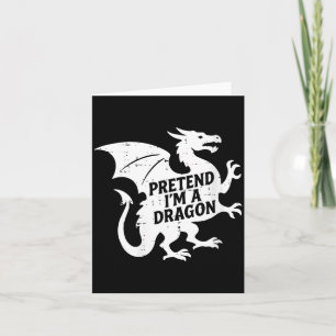 Carte Déguisement drôle de dragon pour femmes Halloween