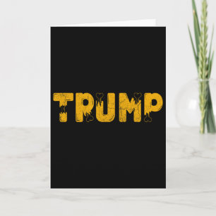 Carte Déguisement drôle de Trump Halloween épouvantable