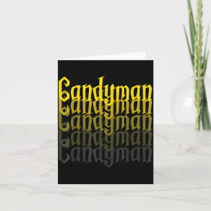 Carte Déguisement drôle d'Halloween Candyman Miroir Inve