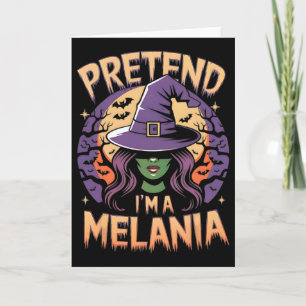 Carte Déguisement facile pour Halloween Melania Trump 1