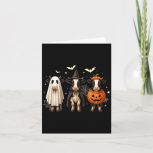 Carte Déguisement Halloween Citrouille Sorcière Fantôme