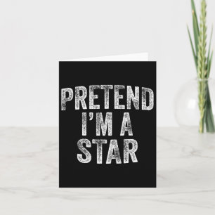Carte Déguisement Pretend I'm A Star Famille Paresseux H
